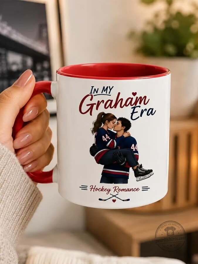 In My Graham Era Hockey Romance Couple Custom Name Number Coffee Mug 3 In My Graham Era Hockey Romance Couple Custom Name Number Coffee Mug