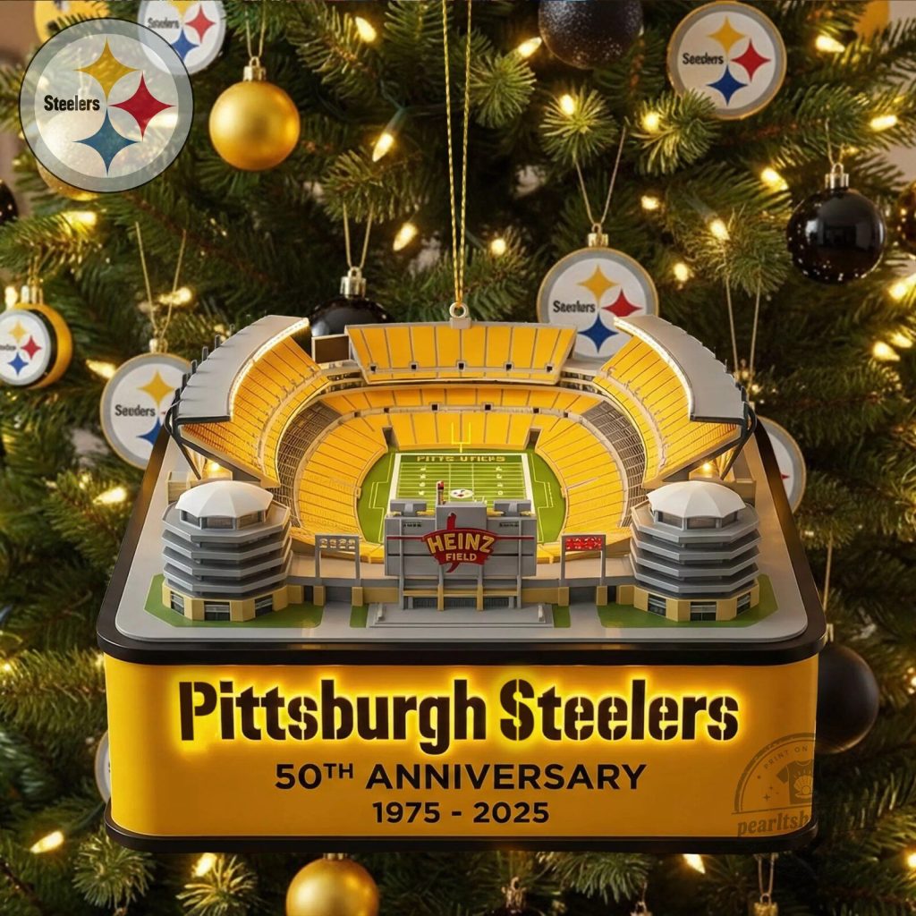 Pittsburgh Steelers Heinz Field 50th Anniversary Stadium Christmas Ornament Pittsburgh Steelers Heinz Field 50th Anniversary Stadium Christmas Ornament