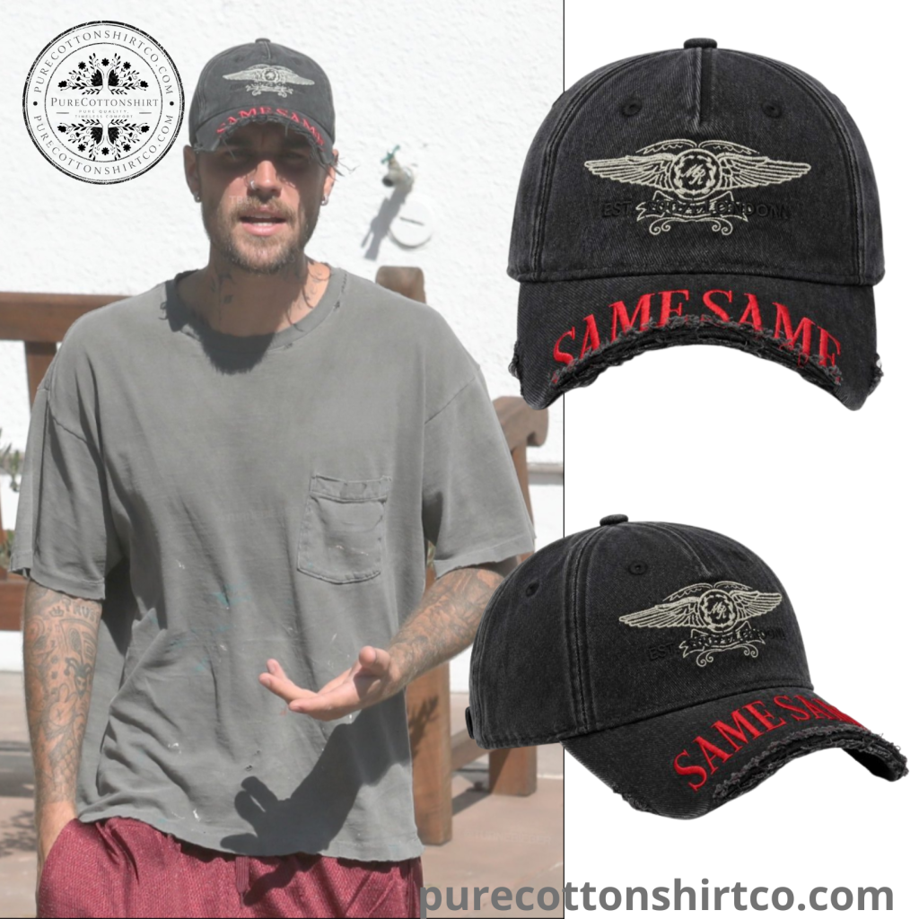 1 Justin Bieber Est 2007 London Same Same Cap Hat – Leaving Pilates Justin Bieber with his Wife Hailey bieber