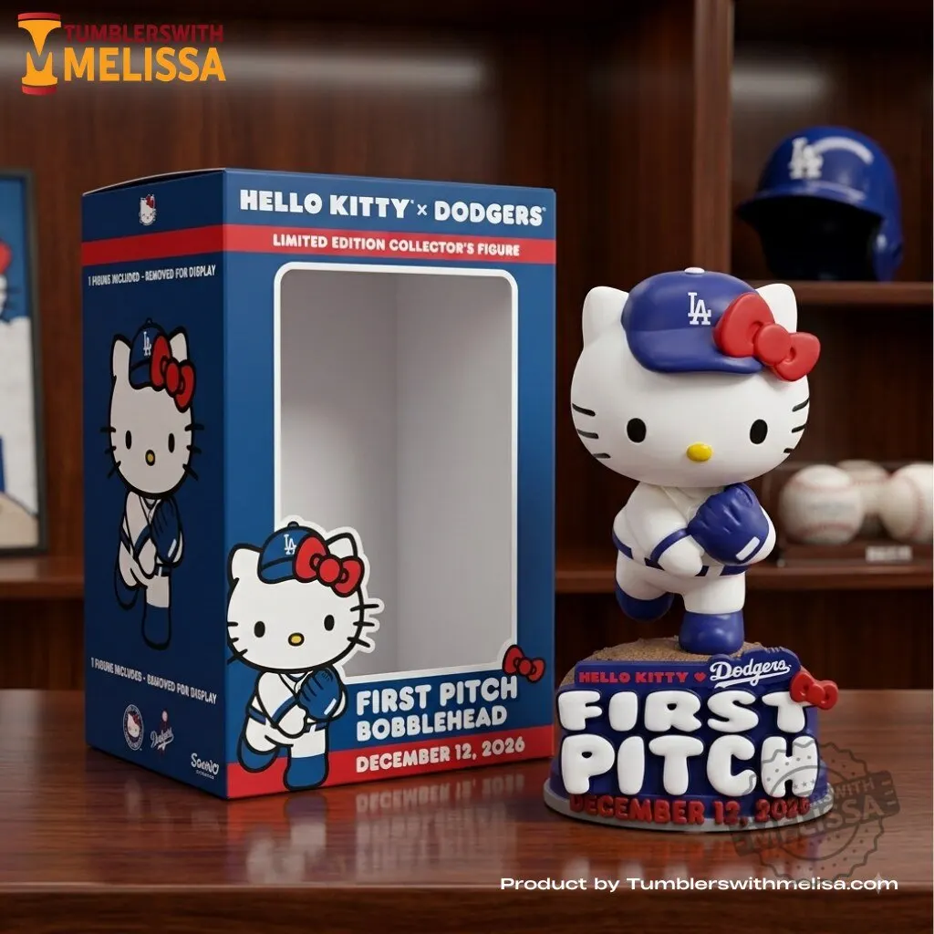 Hello Kitty Los Angeles Dodgers First Pitch Bobblehead 3 Hello Kitty Los Angeles Dodgers First Pitch Bobblehead premium quality collectible or lifestyle product for everyday use