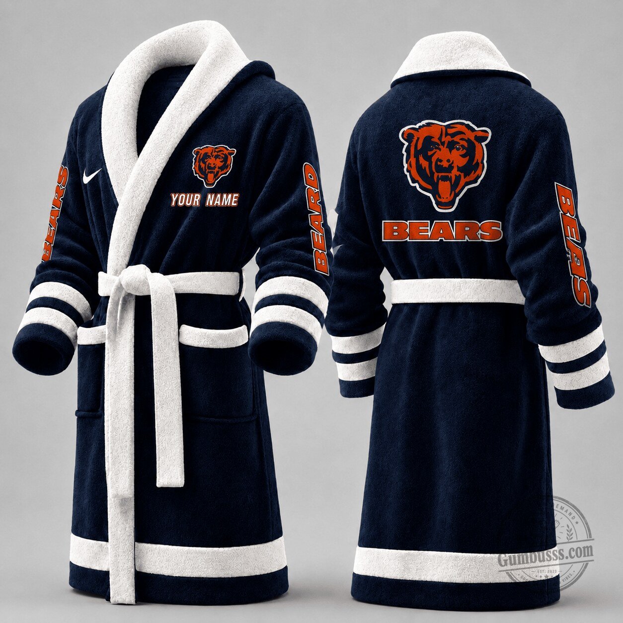 Chicago Bears National Football League Game Day Fleece Bathrobe