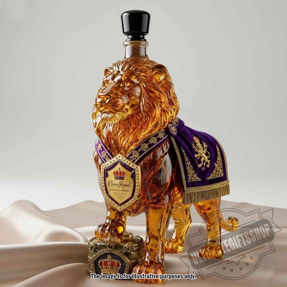 Crown Royal Lion Shaped Whiskey Decanter