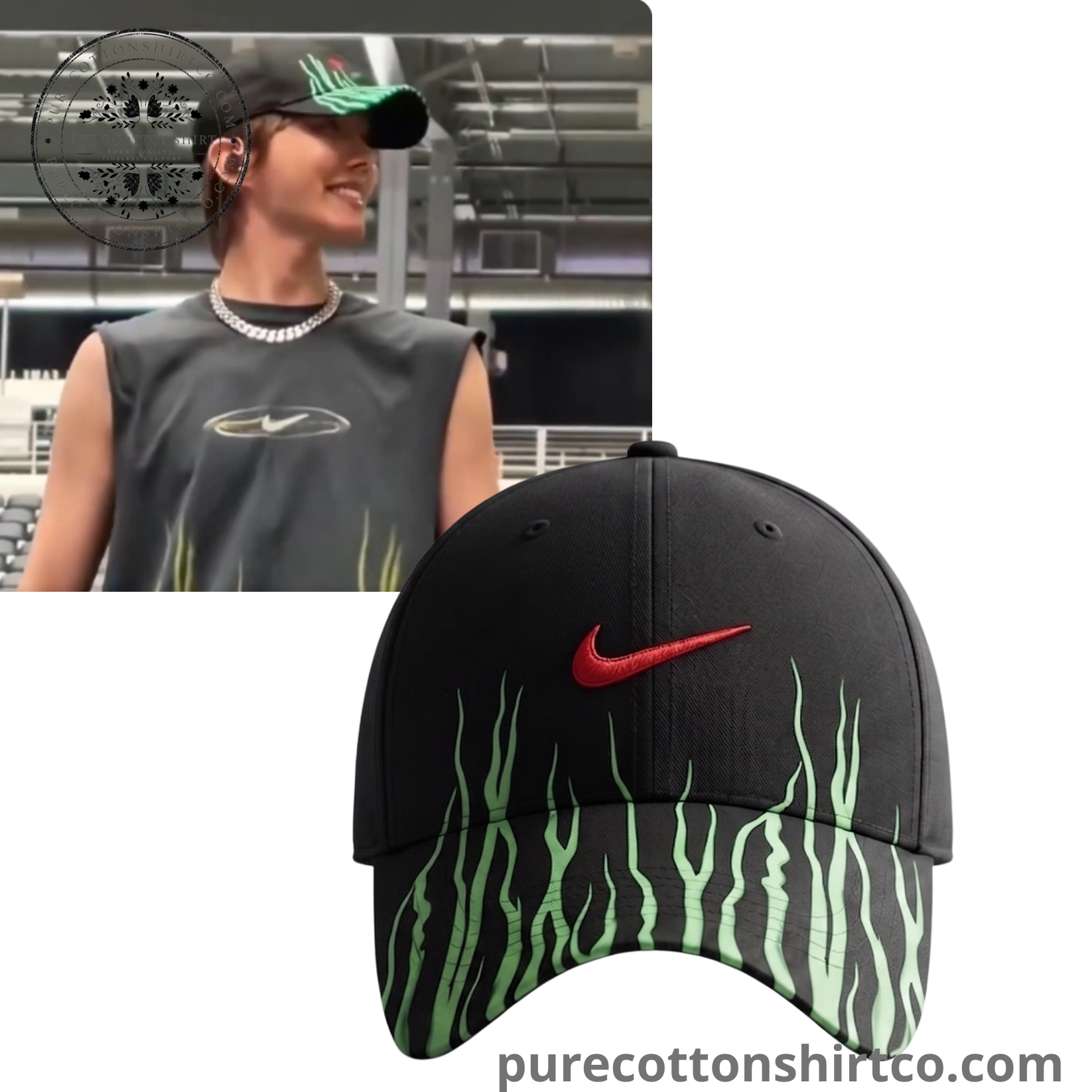 BTS J-HOPE Travis Scott Cactus Jack x Nike Cap Hat - BTS WORLDTOUR ARIRANG ARLINGTON
