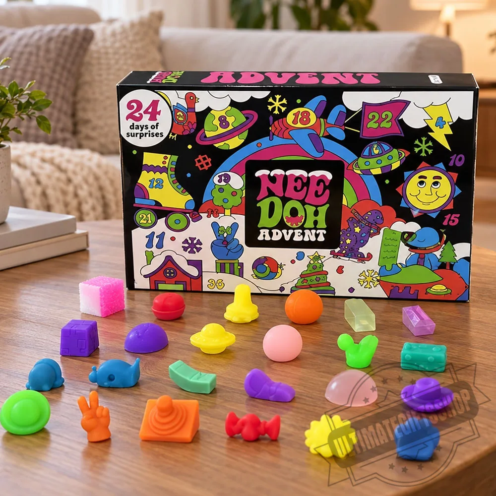 2026 NeeDoh Christmas Countdown Blind Box Set - 24 Day Advent Calendar