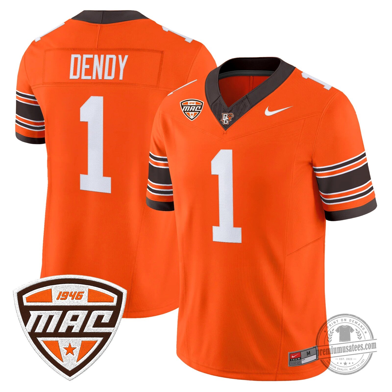 Bowling Green Falcons Number 16 Novasad Orange Football Jersey 57 Bowling Green Falcons Number 16 Novasad Orange Football Jersey