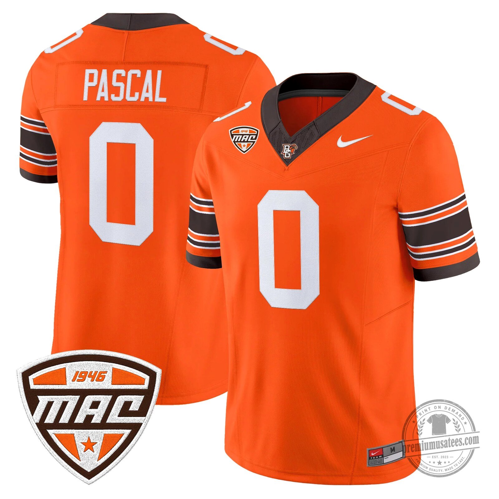 Bowling Green Falcons Number 16 Novasad Orange Football Jersey 59 Bowling Green Falcons Number 16 Novasad Orange Football Jersey