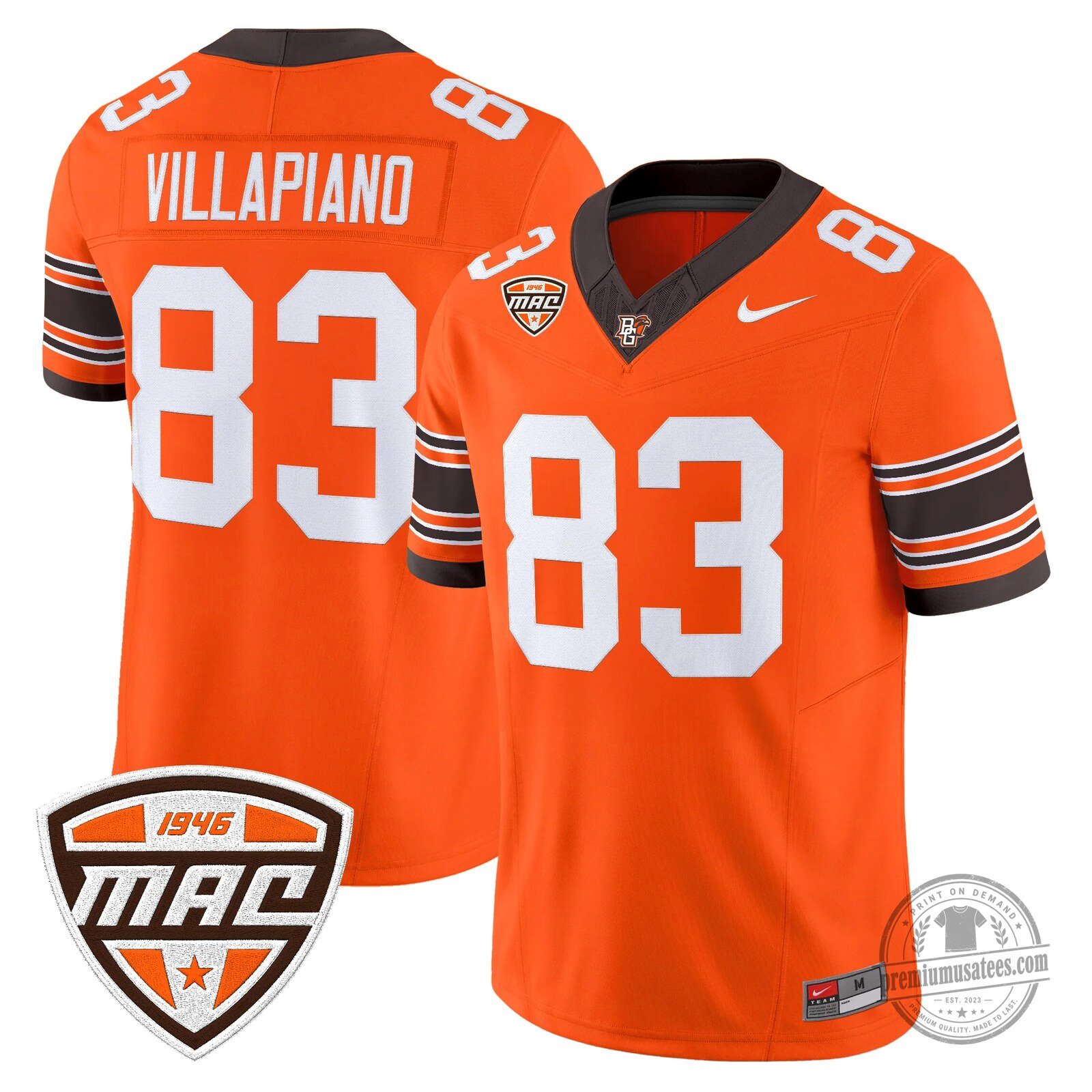 Bowling Green Falcons Number 16 Novasad Orange Football Jersey 62 Bowling Green Falcons Number 16 Novasad Orange Football Jersey