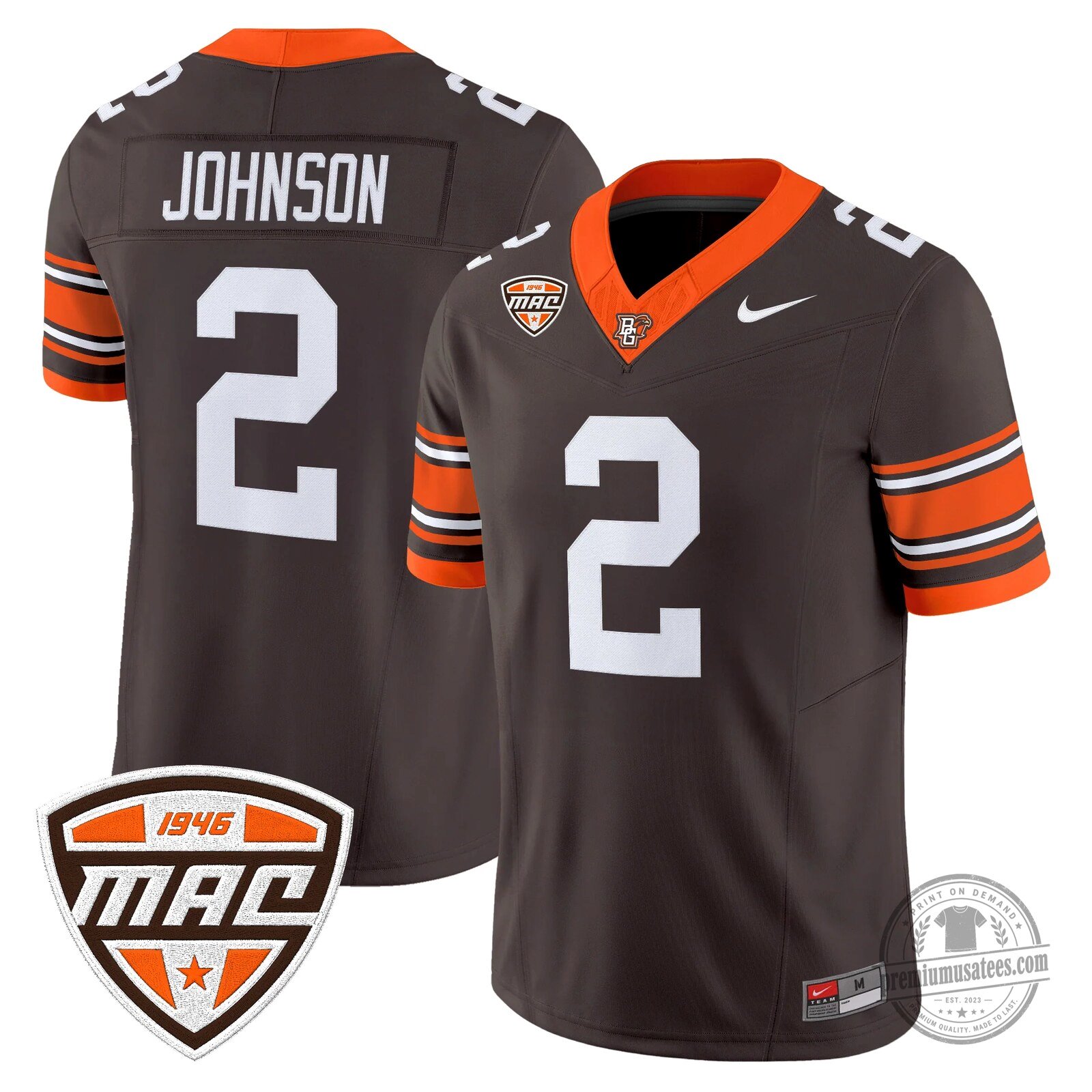 Bowling Green Falcons Number 16 Novasad Orange Football Jersey 69 Bowling Green Falcons Number 16 Novasad Orange Football Jersey