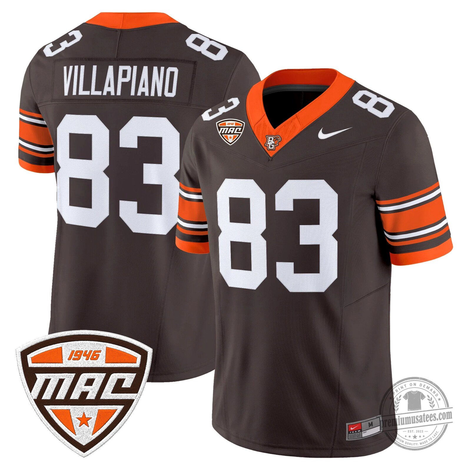 Bowling Green Falcons Number 16 Novasad Orange Football Jersey 73 Bowling Green Falcons Number 16 Novasad Orange Football Jersey