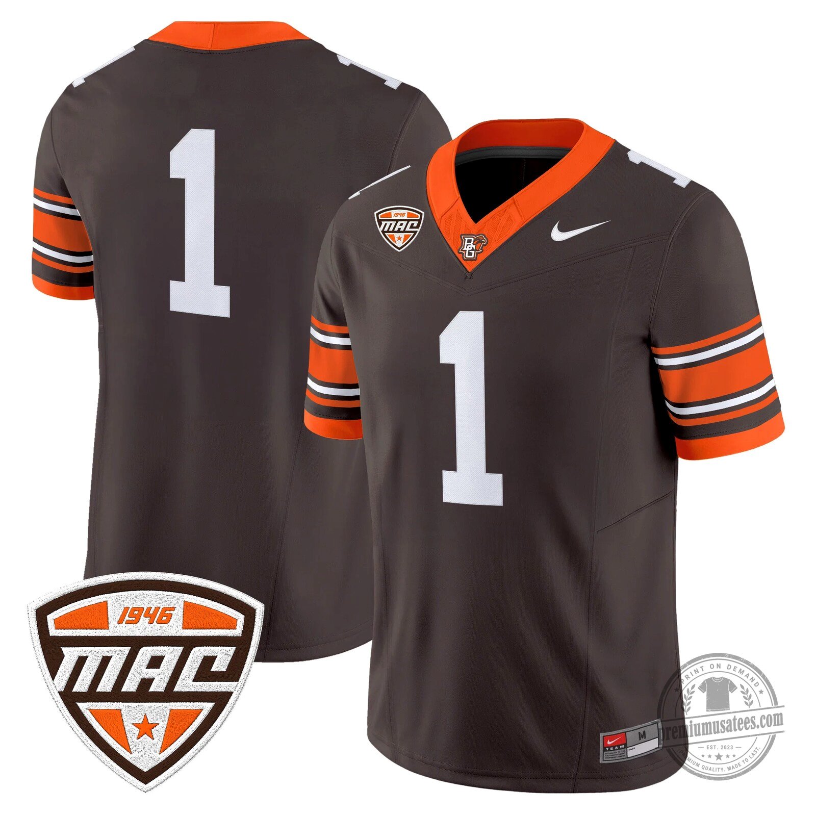 Bowling Green Falcons Number 16 Novasad Orange Football Jersey 76 Bowling Green Falcons Number 16 Novasad Orange Football Jersey