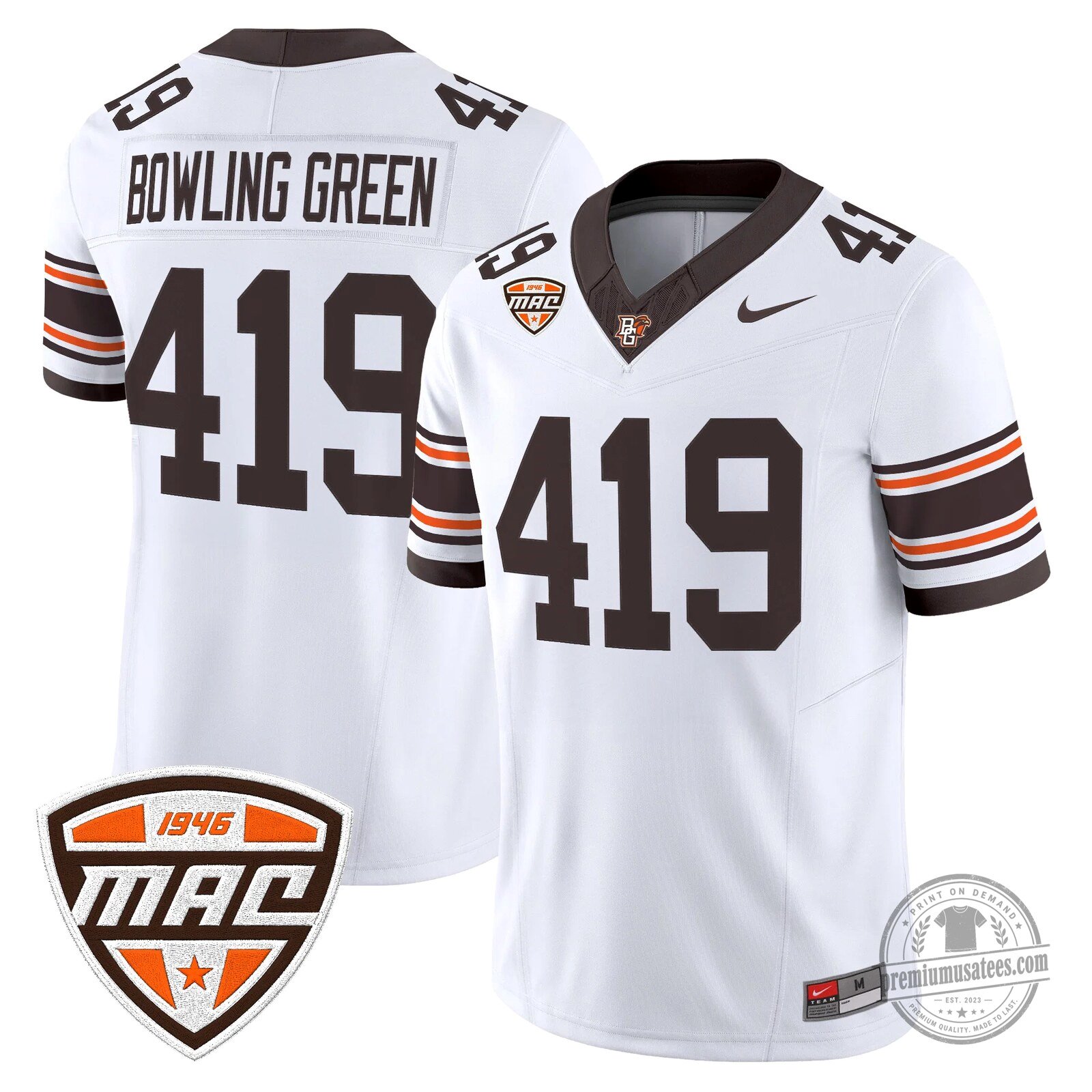 Bowling Green Falcons Number 16 Novasad Orange Football Jersey 78 Bowling Green Falcons Number 16 Novasad Orange Football Jersey