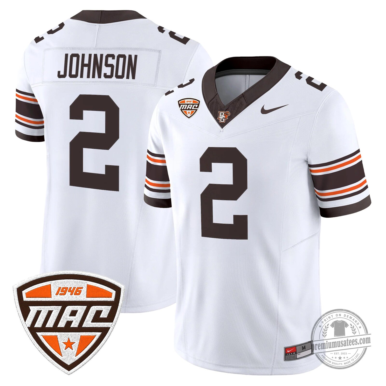 Bowling Green Falcons Number 16 Novasad Orange Football Jersey 80 Bowling Green Falcons Number 16 Novasad Orange Football Jersey