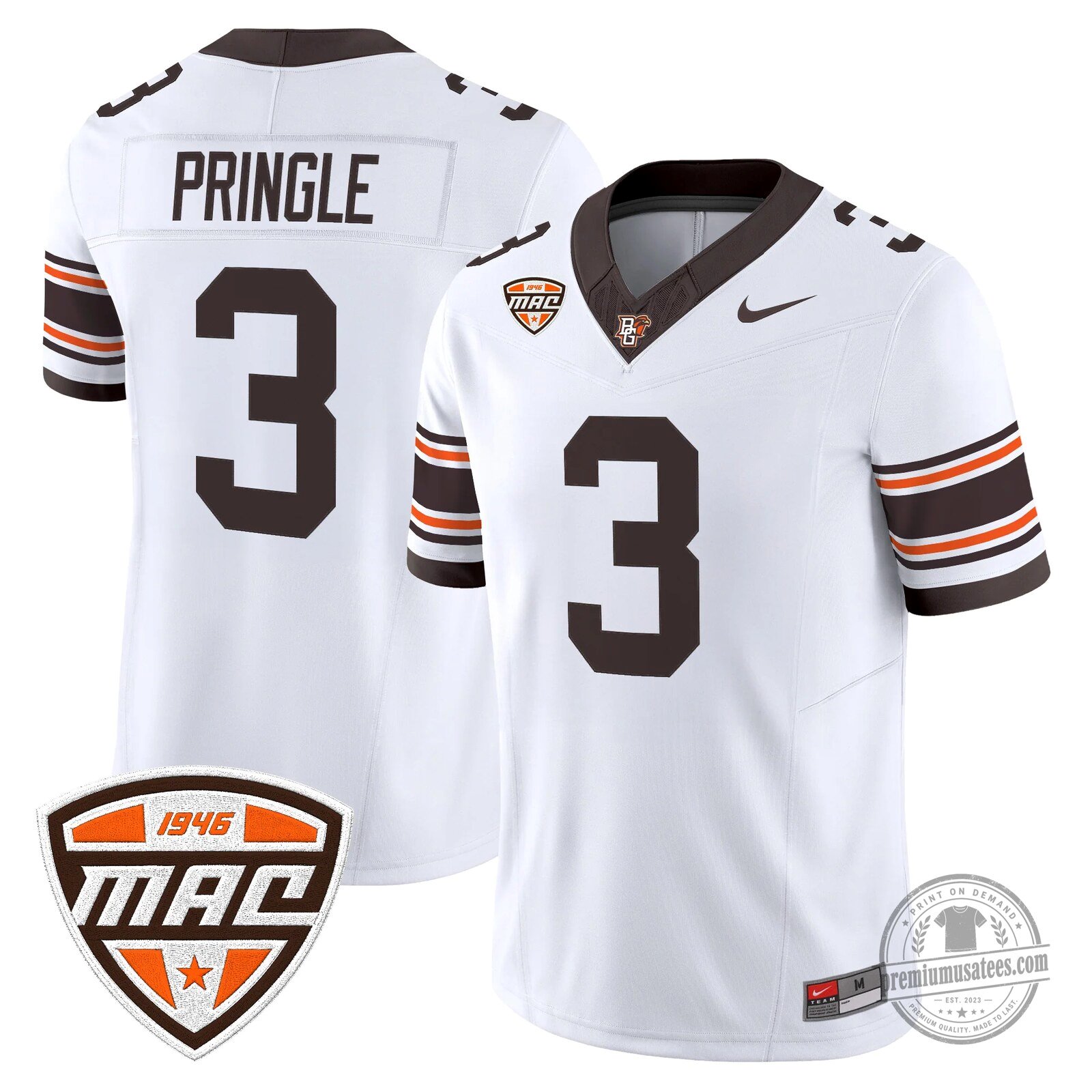 Bowling Green Falcons Number 16 Novasad Orange Football Jersey 83 Bowling Green Falcons Number 16 Novasad Orange Football Jersey