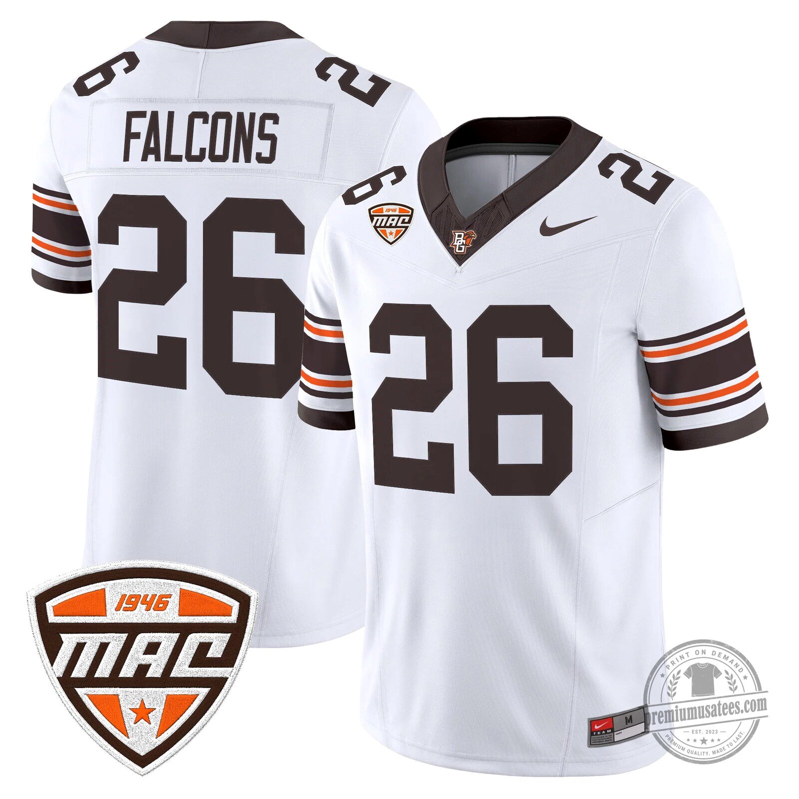 Bowling Green Falcons Number 16 Novasad Orange Football Jersey 86 Bowling Green Falcons Number 16 Novasad Orange Football Jersey