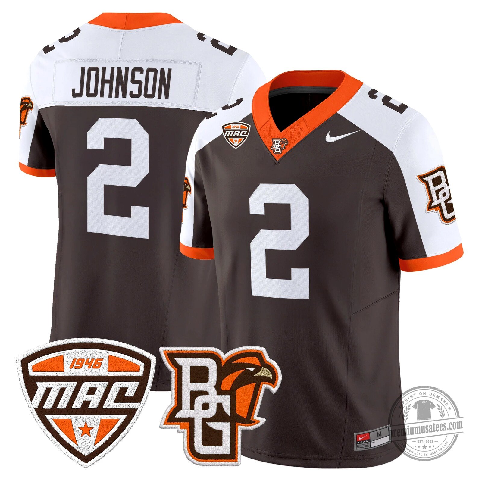 Bowling Green Falcons Number 16 Novasad Orange Football Jersey 102 Bowling Green Falcons Number 16 Novasad Orange Football Jersey
