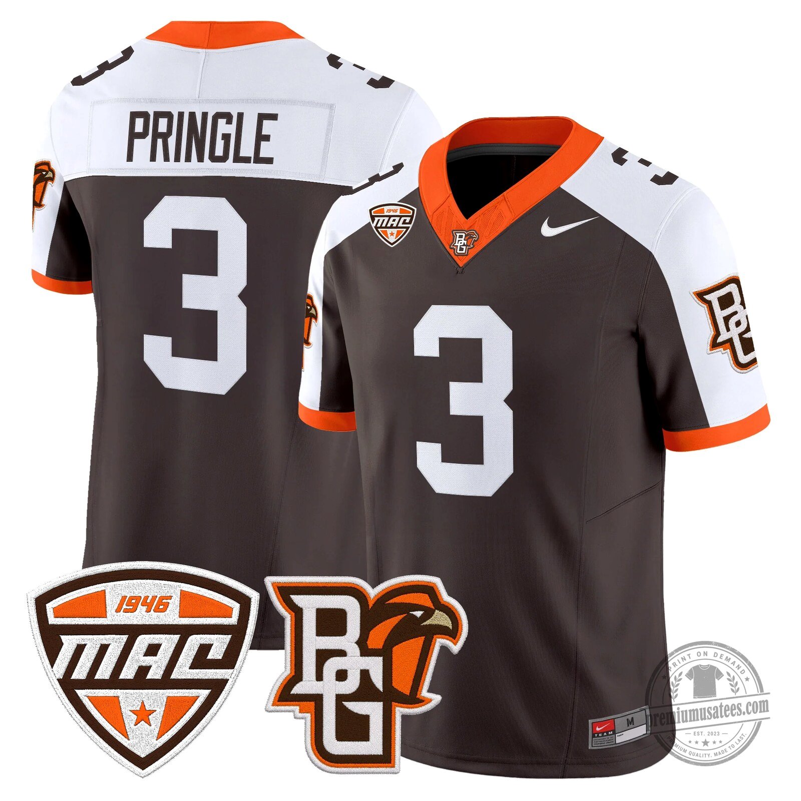 Bowling Green Falcons Number 16 Novasad Orange Football Jersey 105 Bowling Green Falcons Number 16 Novasad Orange Football Jersey