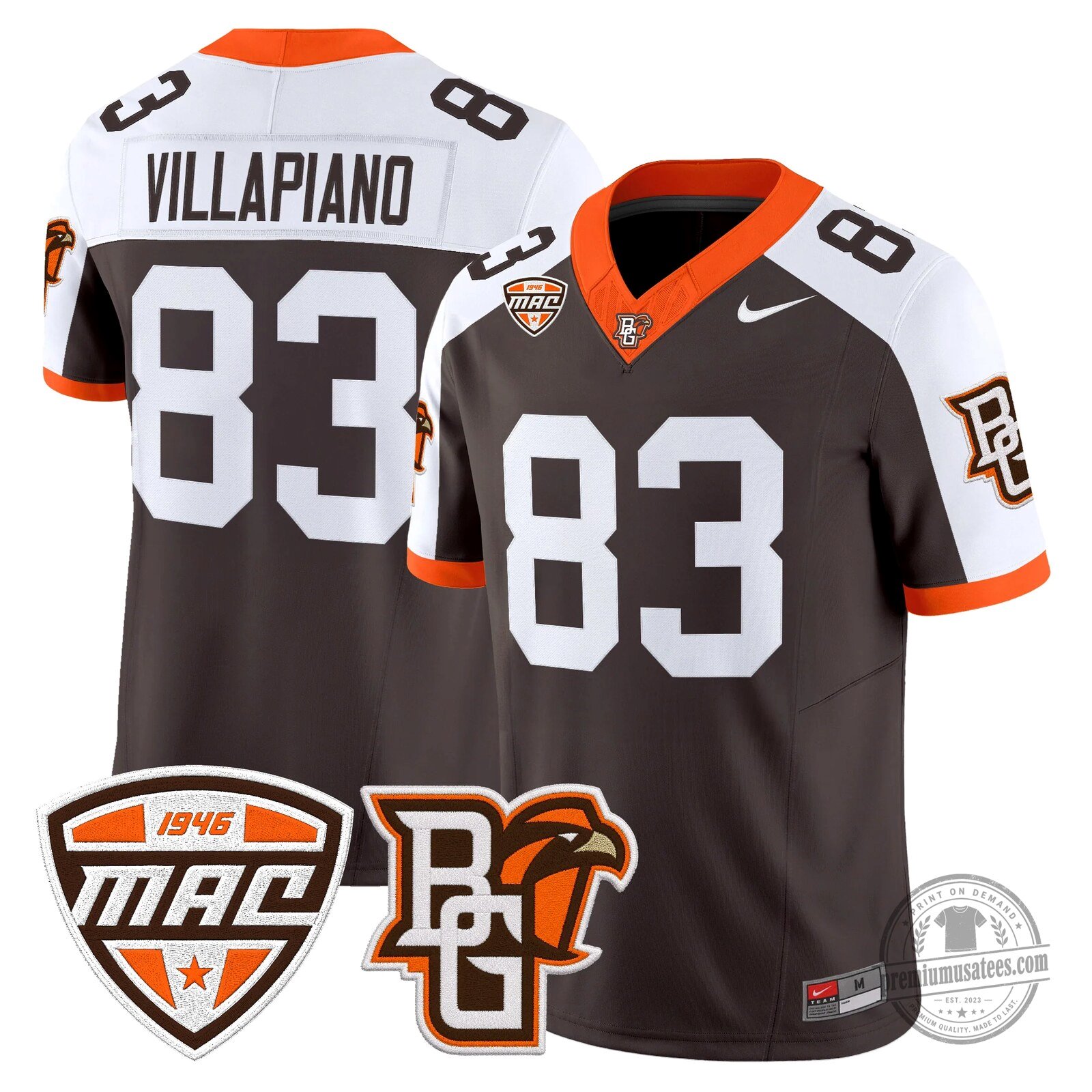 Bowling Green Falcons Number 16 Novasad Orange Football Jersey 106 Bowling Green Falcons Number 16 Novasad Orange Football Jersey