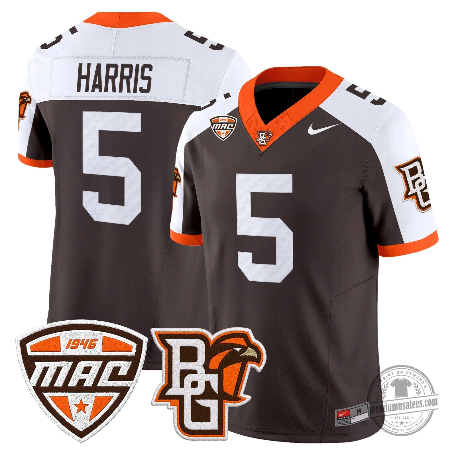 Bowling Green Falcons Number 16 Novasad Orange Football Jersey 107 Bowling Green Falcons Number 16 Novasad Orange Football Jersey