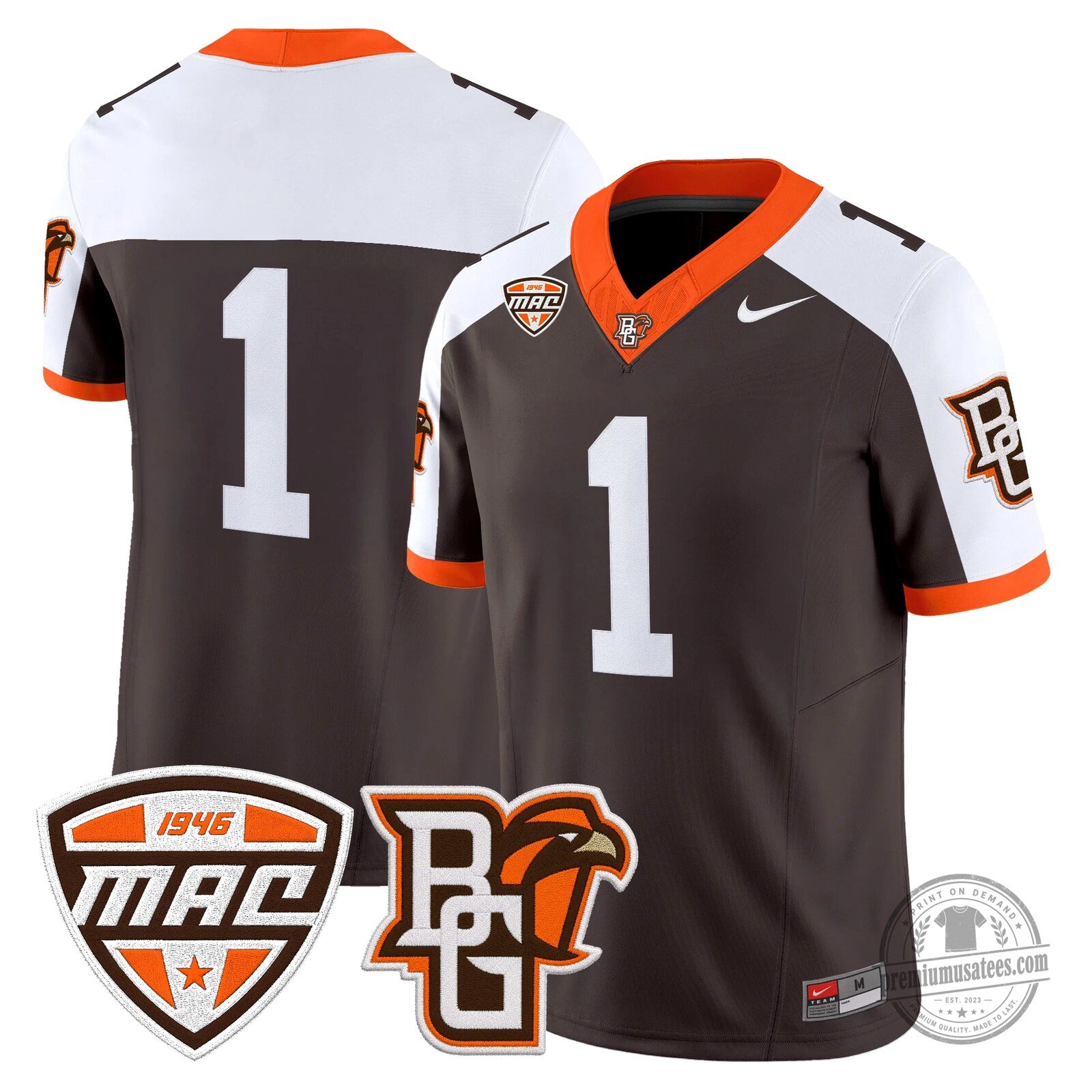 Bowling Green Falcons Number 16 Novasad Orange Football Jersey 109 Bowling Green Falcons Number 16 Novasad Orange Football Jersey