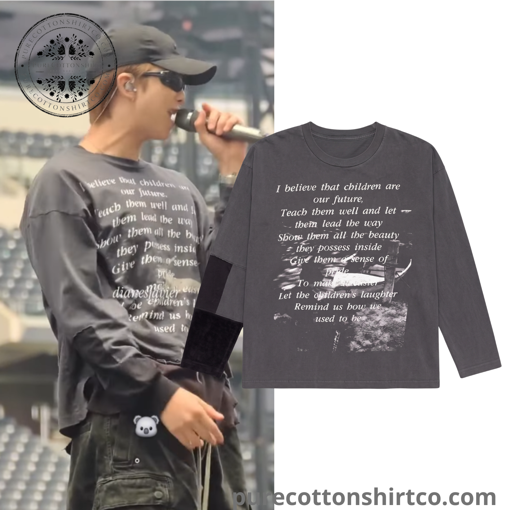 BTS RM Enfants Riches Déprimés The Greatest Love of All Ls Long Sleeve Shirt