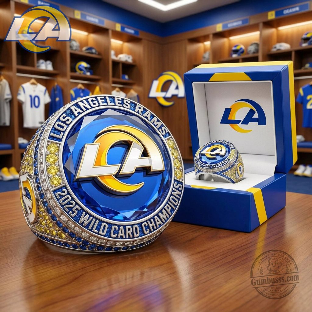 Los Angeles Rams 2025 Wild Card Champions Commemorative Ring Los Angeles Rams 2025 Wild Card Champions Commemorative Ring