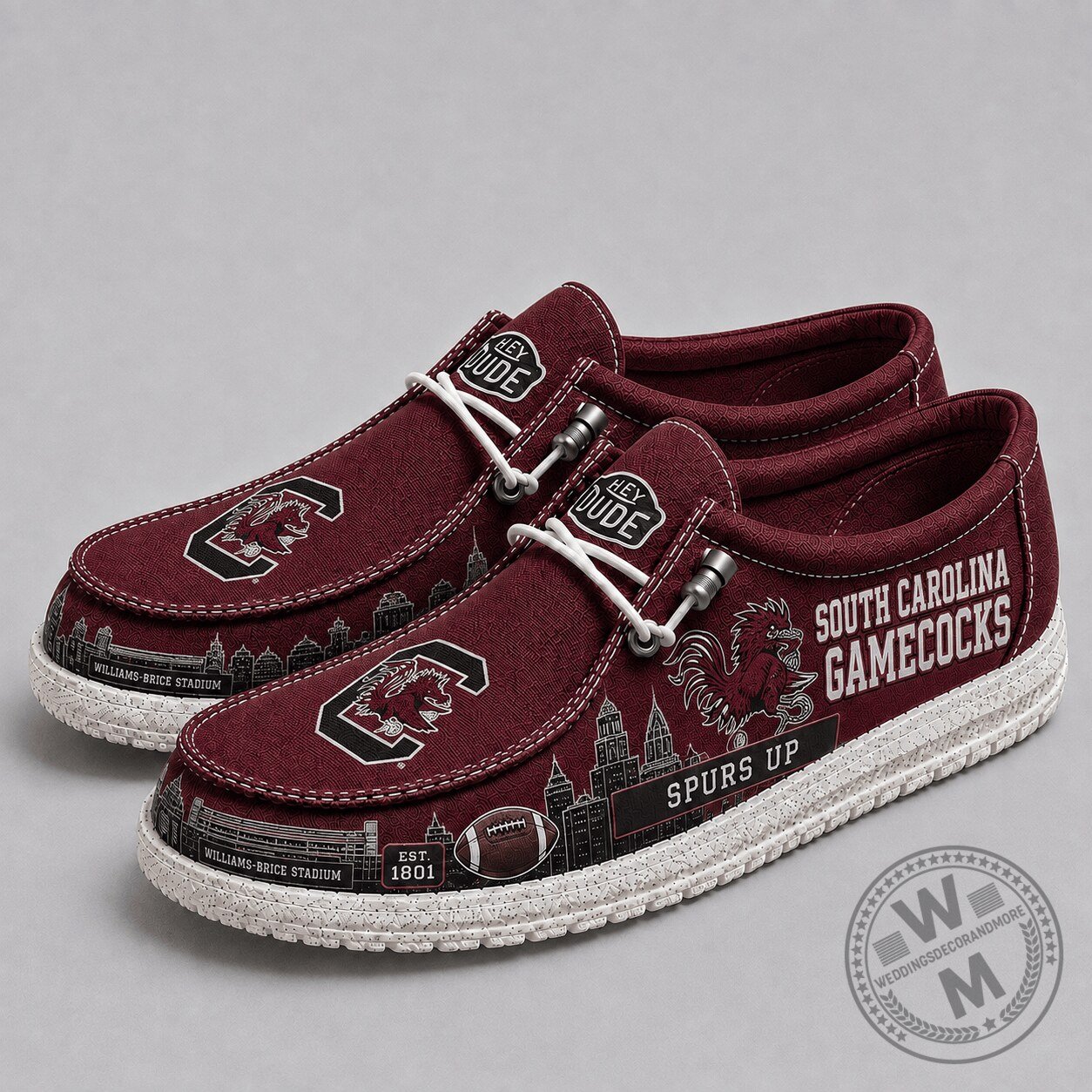 South Carolina Gamecocks | Premium NCAA Football Cityscape Loafer Shoe