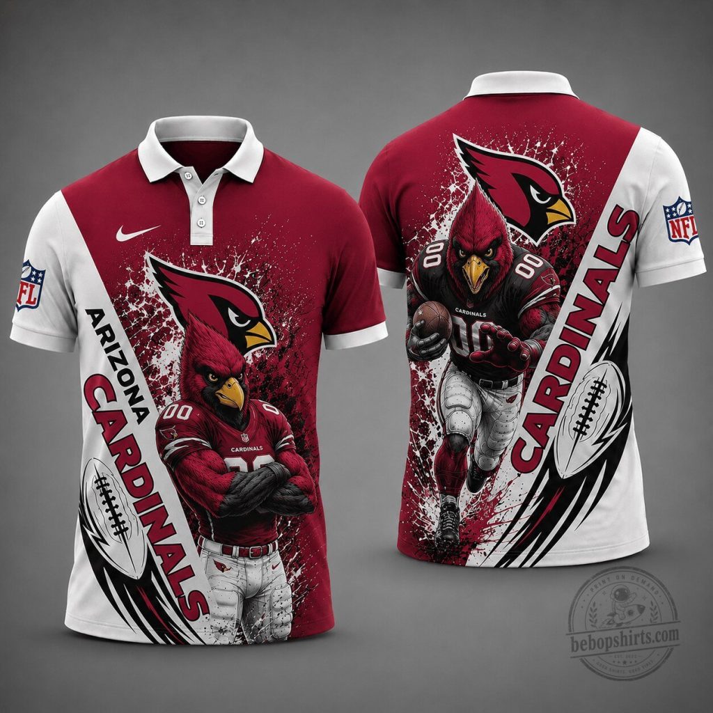 Arizona Cardinals Premium NFL Gridiron Spirit Polo Shirt NY Arizona Cardinals | Premium NFL Gridiron Spirit Polo Shirt NY