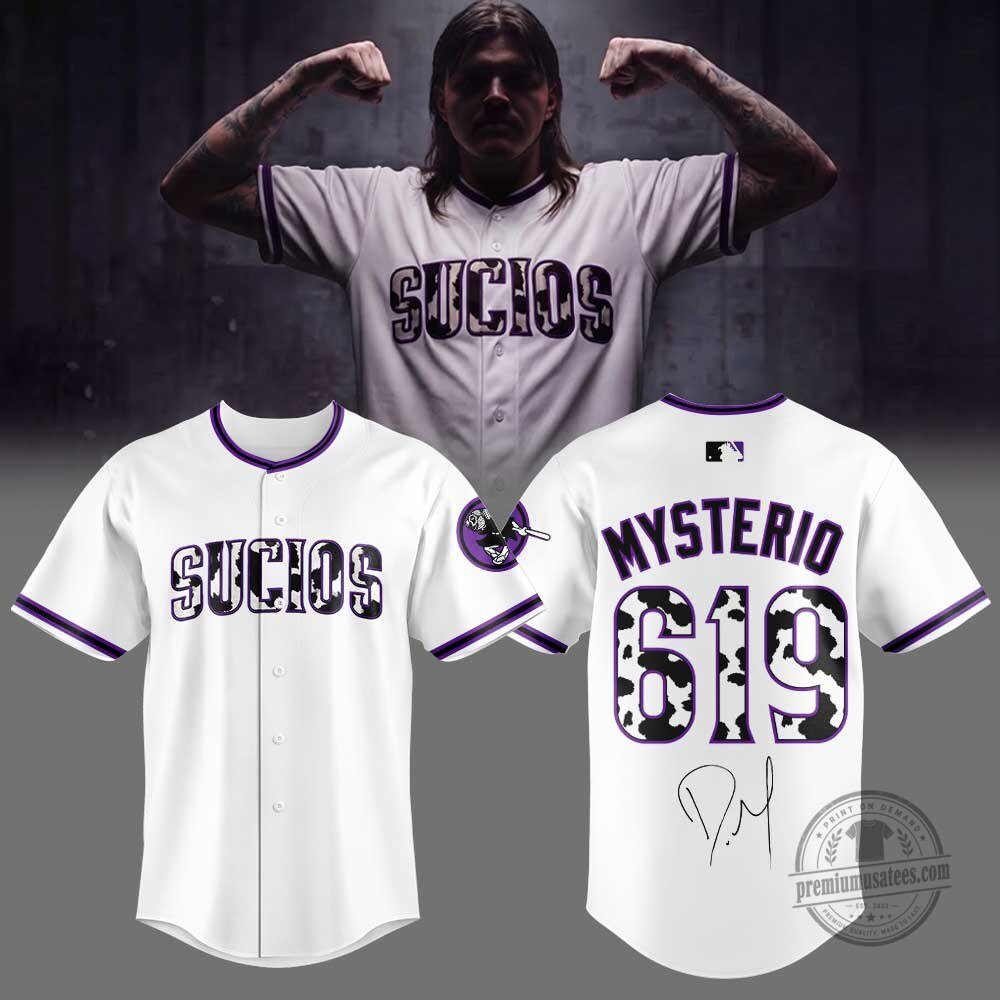 Limited Edition Dirty Dominik Mysterio King Of The Luchadores El Sucio de los Sucios Baseball Jersey