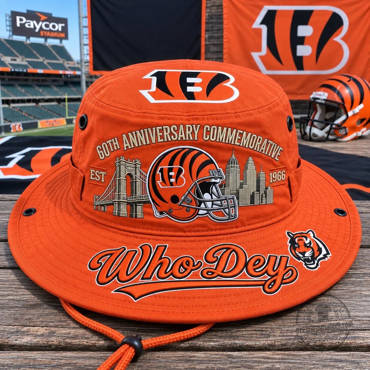 🇺🇸 Last Day Promo: 49% OFF🐯Who Dey 60th Anniversary Commemorative Boonie Hat🏈