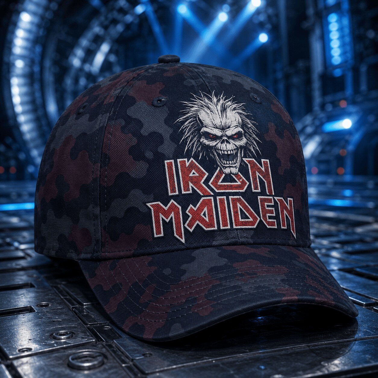 Eddie’s Warborn Camo Heavy Metal Cap NTH1 by Iron Maiden