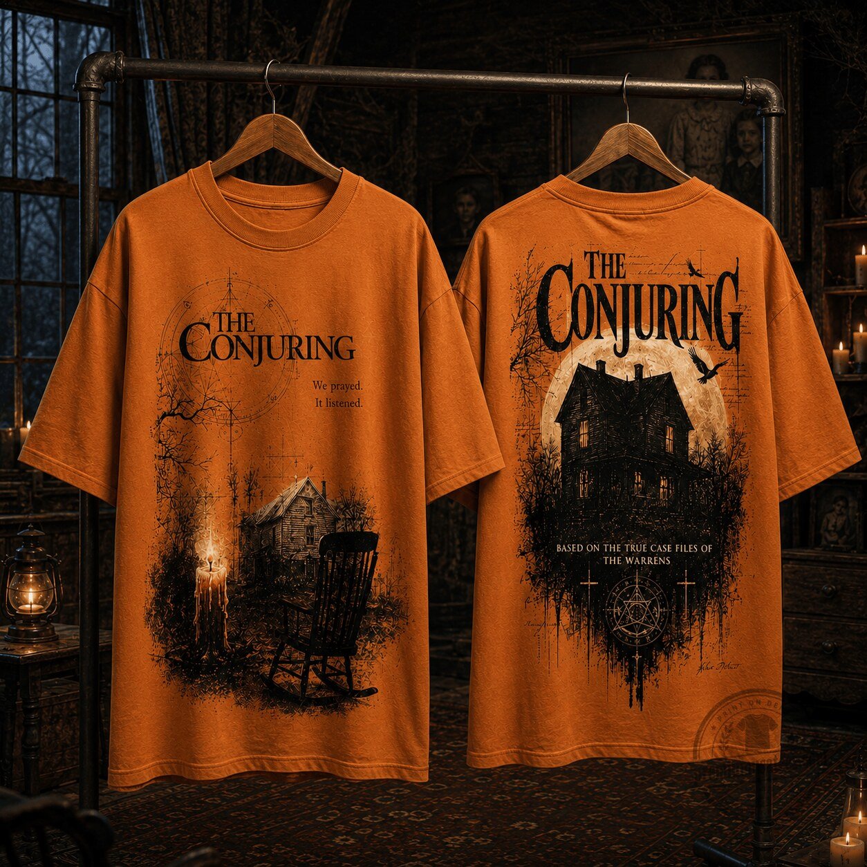 3D Shirt for Halloween Featuring The Conjuring's Haunted House NTH1