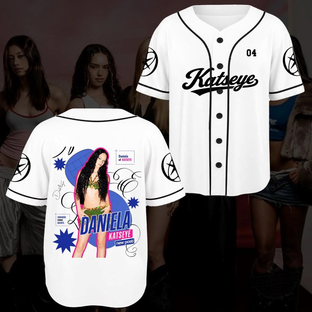 KATSEYE Fashion Baseball Jersey The Wildworld Tour Top Gift for EYEKONs KATSEYE Fashion Baseball Jersey The Wildworld Tour Top Gift for EYEKONs