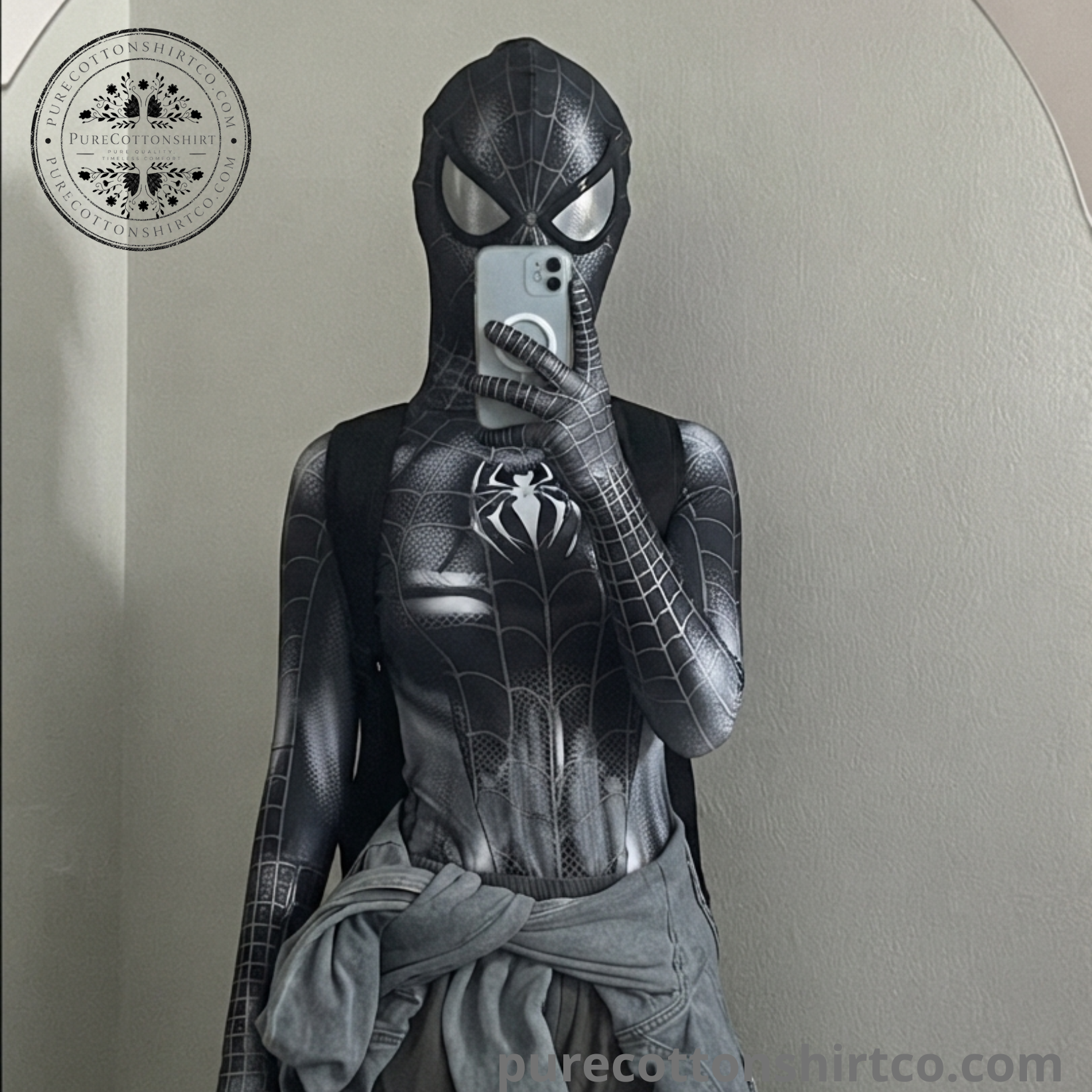 3 Black Symbiote Spider Cosplay Bodysuit | Full Body Superhero Jumpsuit Costume — image 4