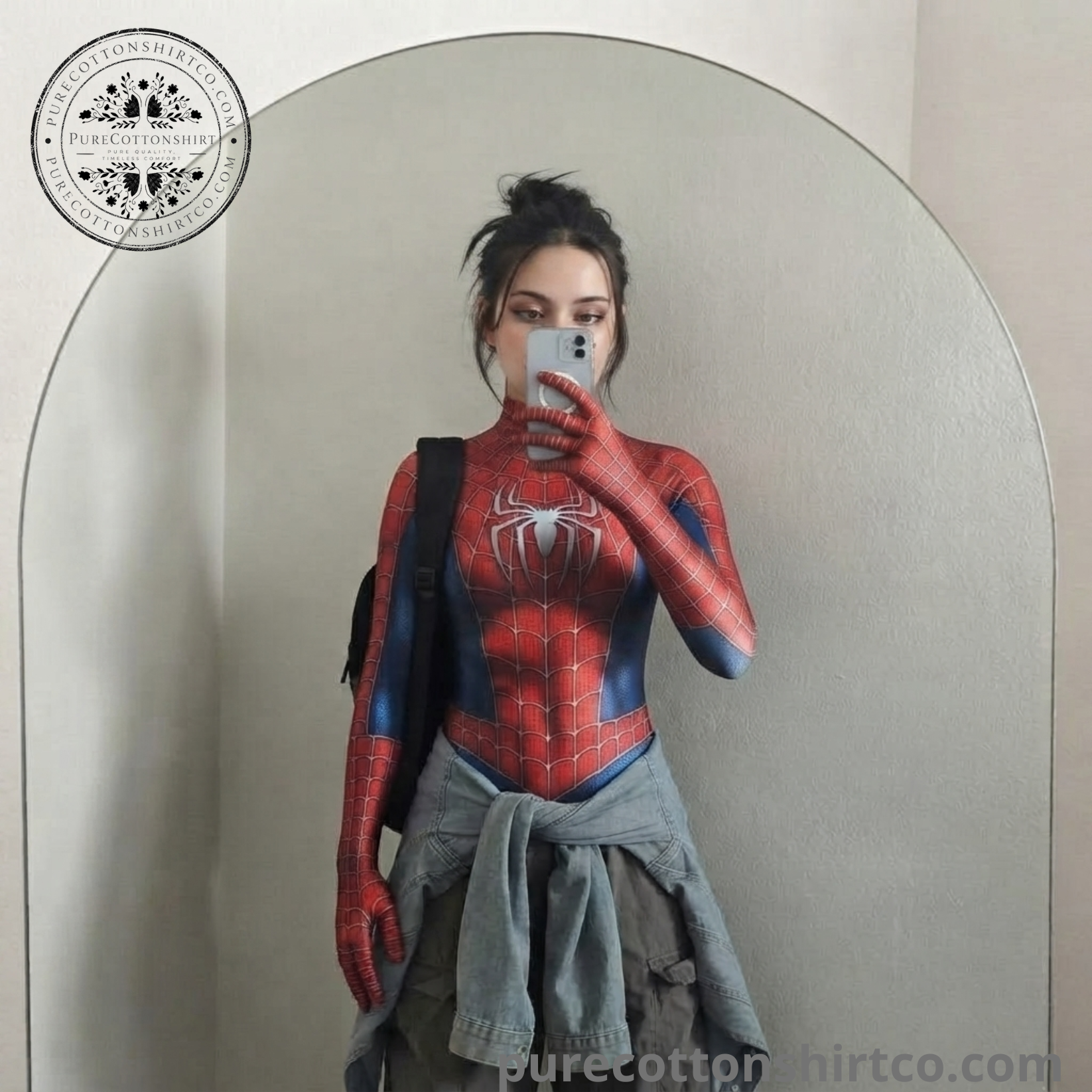 Classic Red & Blue Spider Cosplay Bodysuit | Full Body Superhero Jumpsuit Costume