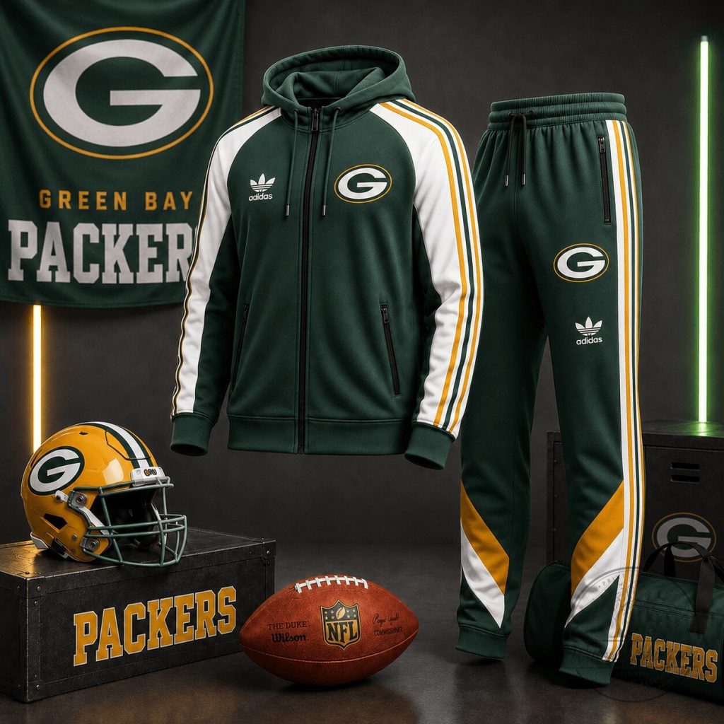 Green Bay Packers Premium NFL Victory Legacy Jacket & Jogger Set NY Green Bay Packers | Premium NFL Victory Legacy Jacket & Jogger Set NY