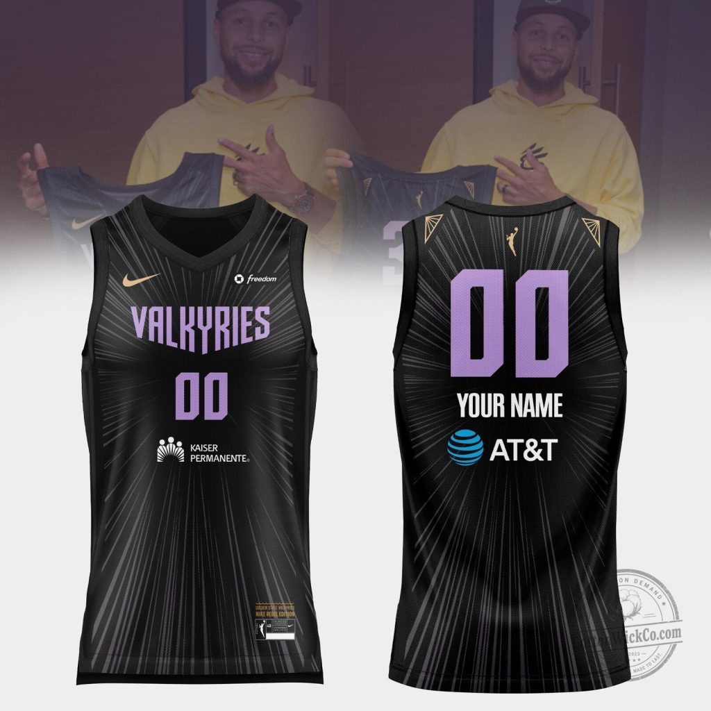 Golden State Valkyries Black Custom Name Number Basketball Jersey Golden State Valkyries Black Custom Name Number Basketball Jersey