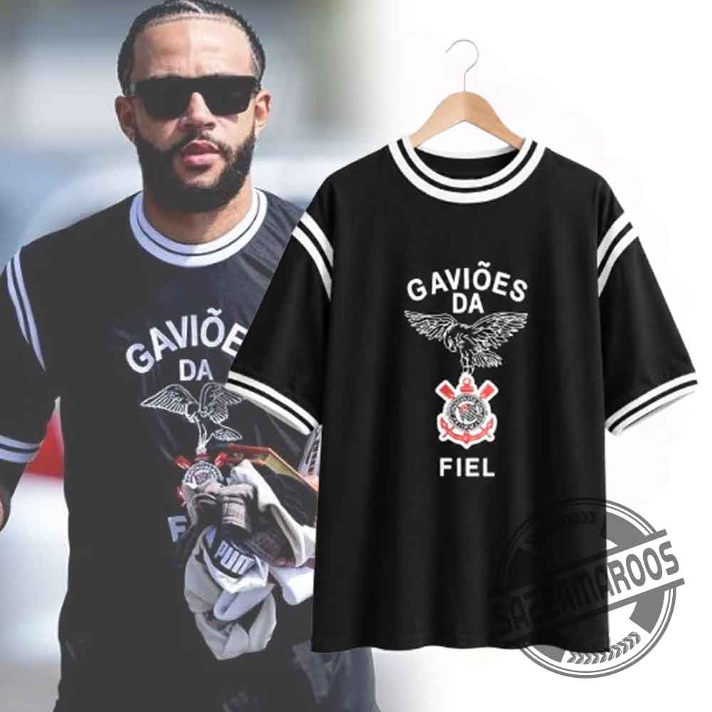 Memphis Depay Gaviões da Fiel Corinthians Jersey Shirt