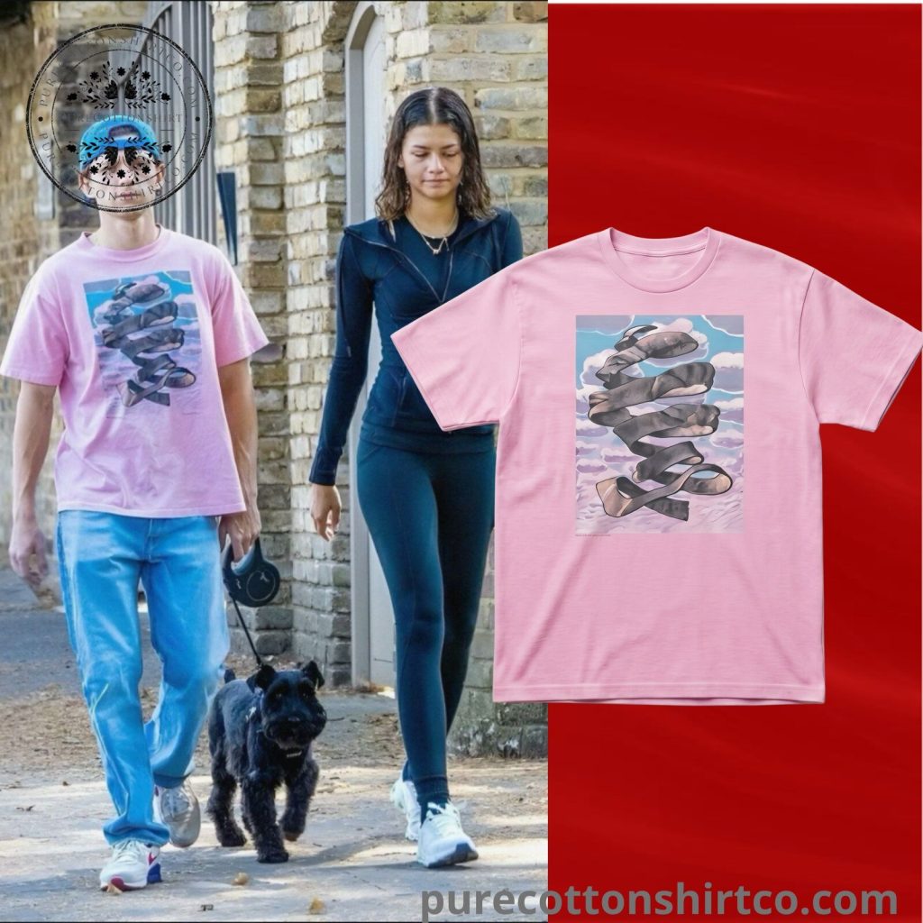 tom-holland-maurits-cornelis-escher-shirt-tom-holland-and-zendaya-out-for-a-walk-with-their-dog-in-london-featured Tom Holland Maurits Cornelis Escher Shirt - Tom Holland and Zendaya out for a walk with their dog in London