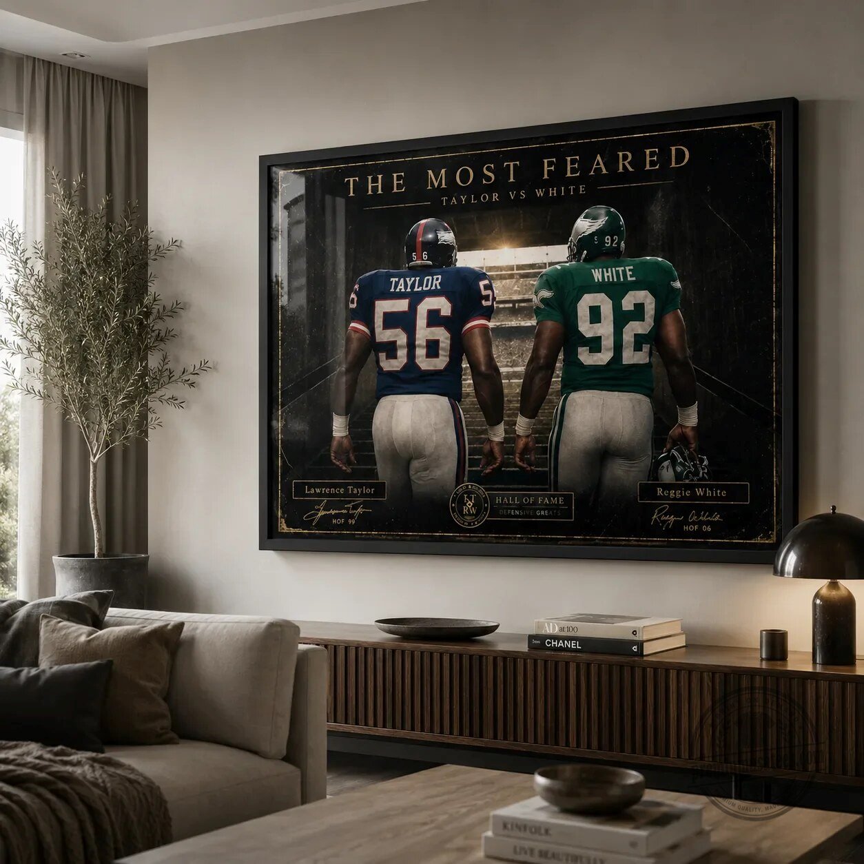 Lawrence Taylor and Reggie White Legends Never Die Football Wall Art Print 9 Lawrence Taylor and Reggie White Legends Never Die Football Wall Art Print