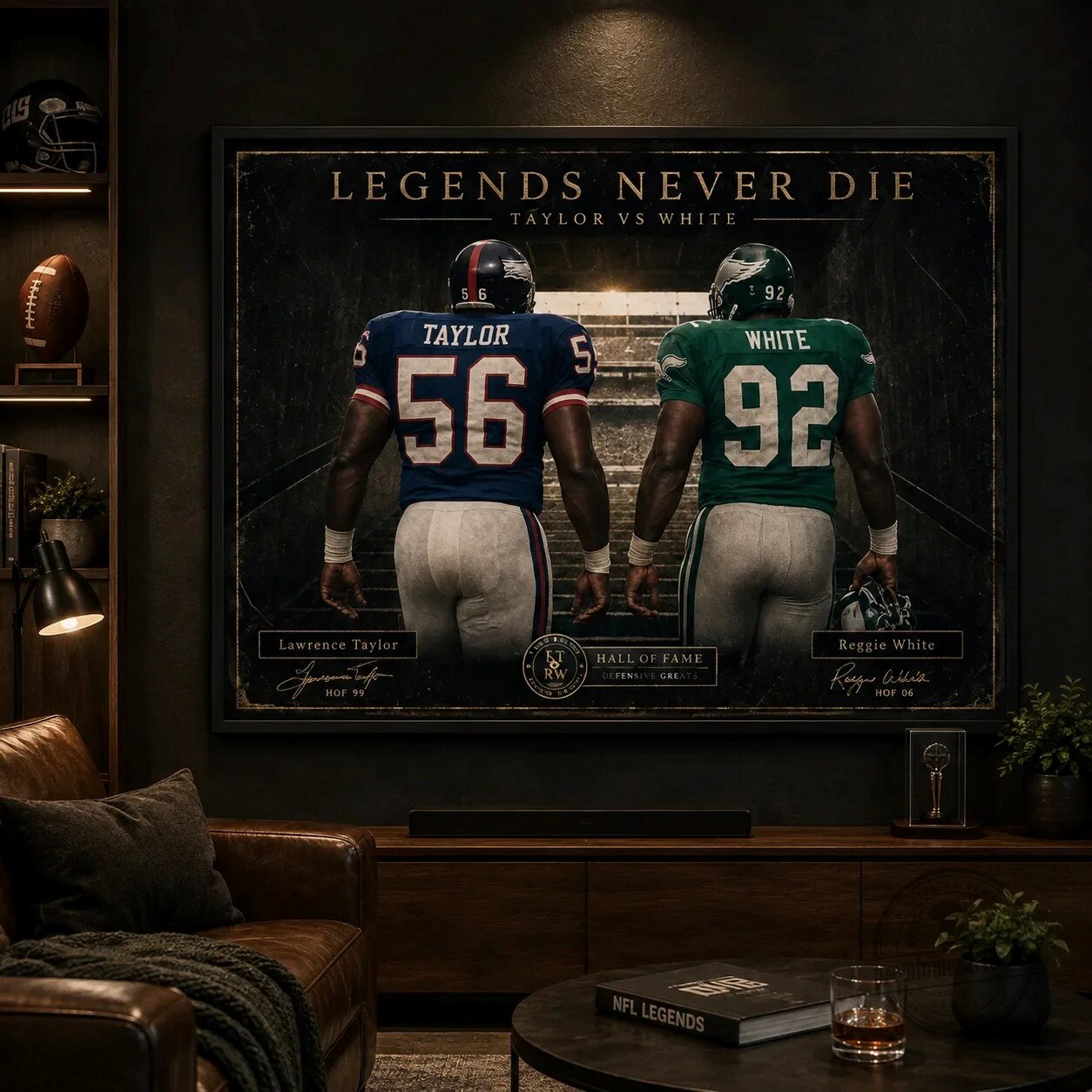 Lawrence Taylor and Reggie White Legends Never Die Football Wall Art Print 10 Lawrence Taylor and Reggie White Legends Never Die Football Wall Art Print