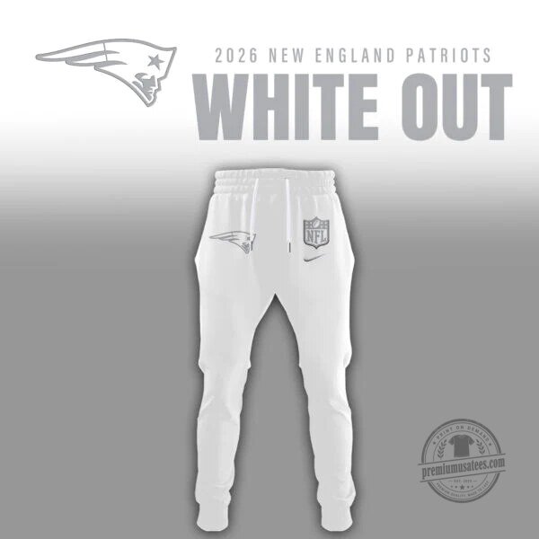 New England Patriots 2026 White Out Limited Edition Football Hoodie 4 New England Patriots 2026 White Out Limited Edition Football Hoodie