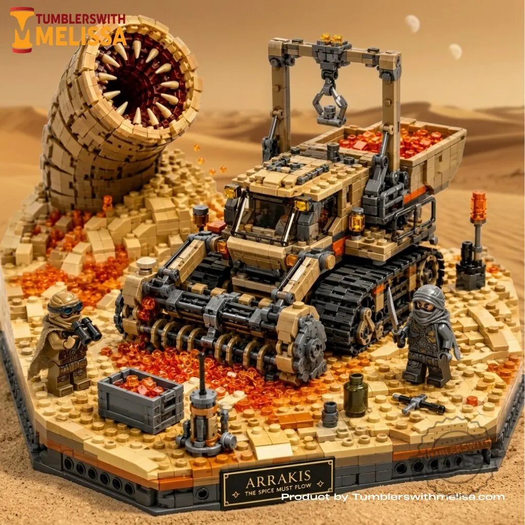 Dune Arrakis Spice Harvester and Sandworm Building Block Set Edition 1 Dune Arrakis Spice Harvester and Sandworm Building Block Set Edition premium quality collectible or lifestyle product for everyday use