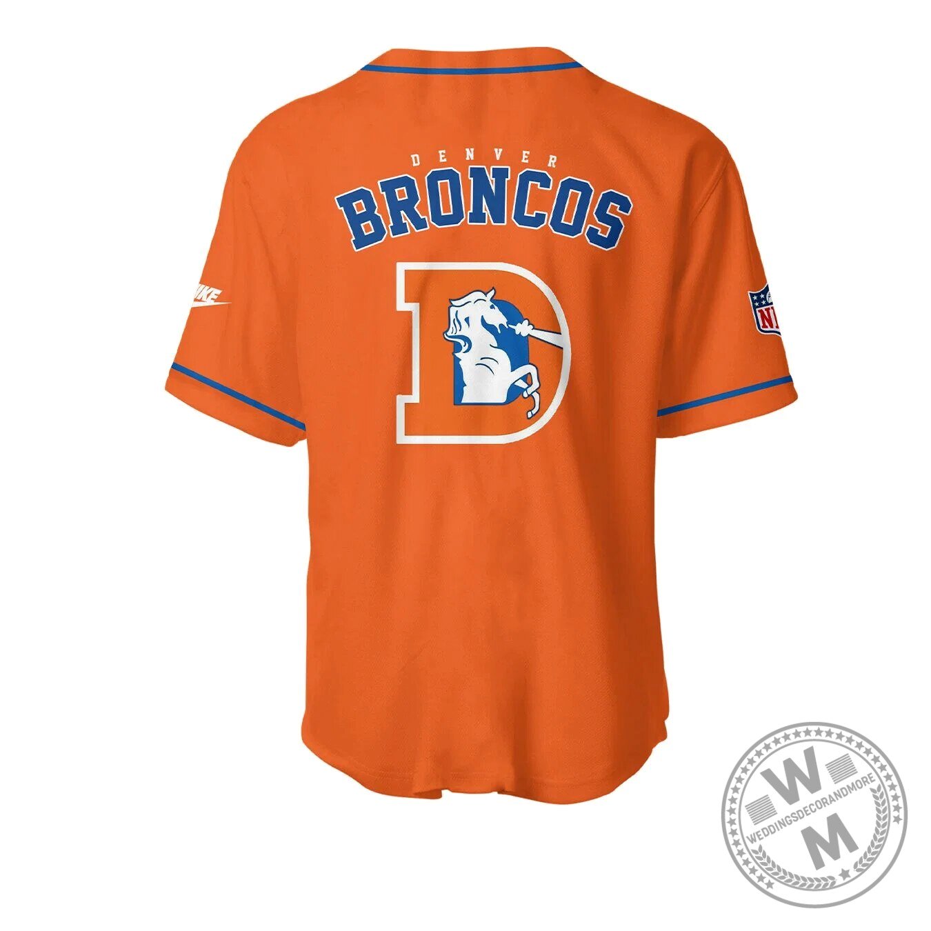 Denver Broncos National Football League Throwback Orange Baseball Jersey 7 Denver Broncos National Football League Throwback Orange Baseball Jersey
