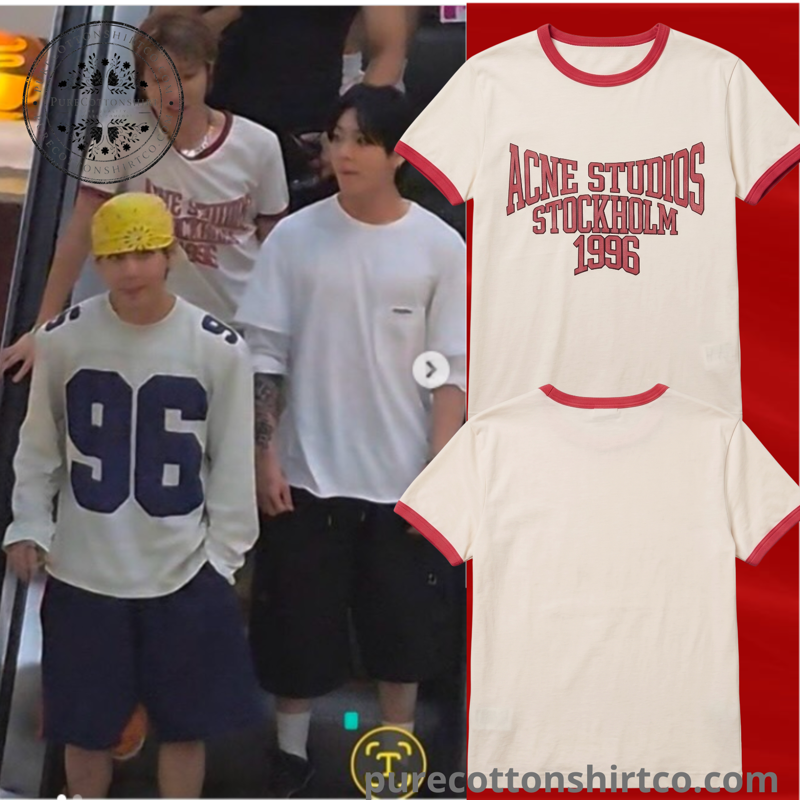 BTS J-HOPE Acne Studios Graphic Ringer Tee