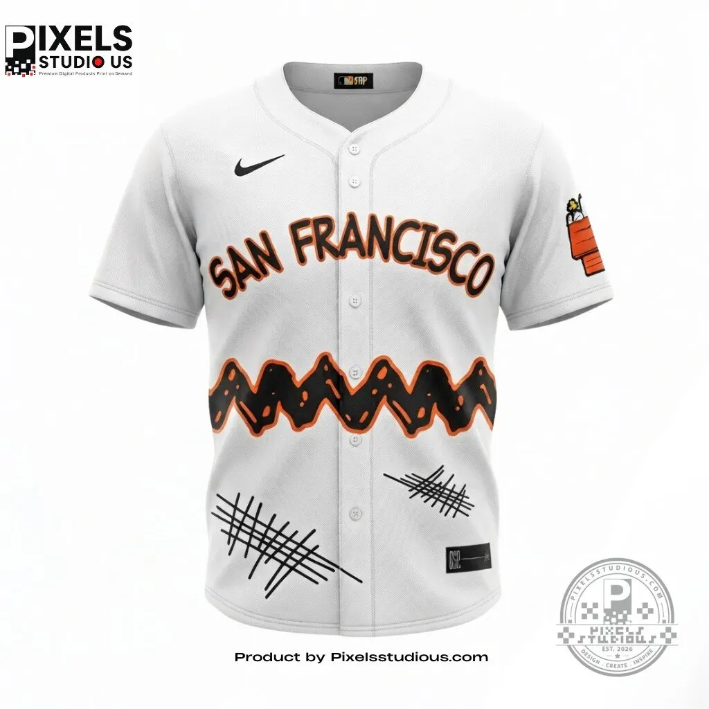 Snoopy & Charlie Brown x San Francisco Giants 2026 Baseball Jersey