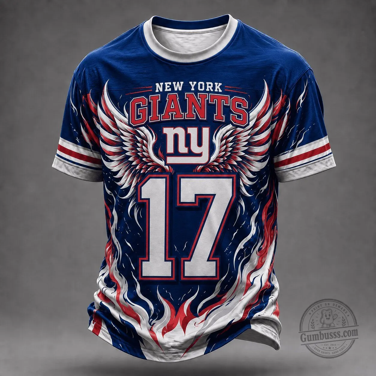 New York Giants Wings of Fury Football Fan T-Shirt