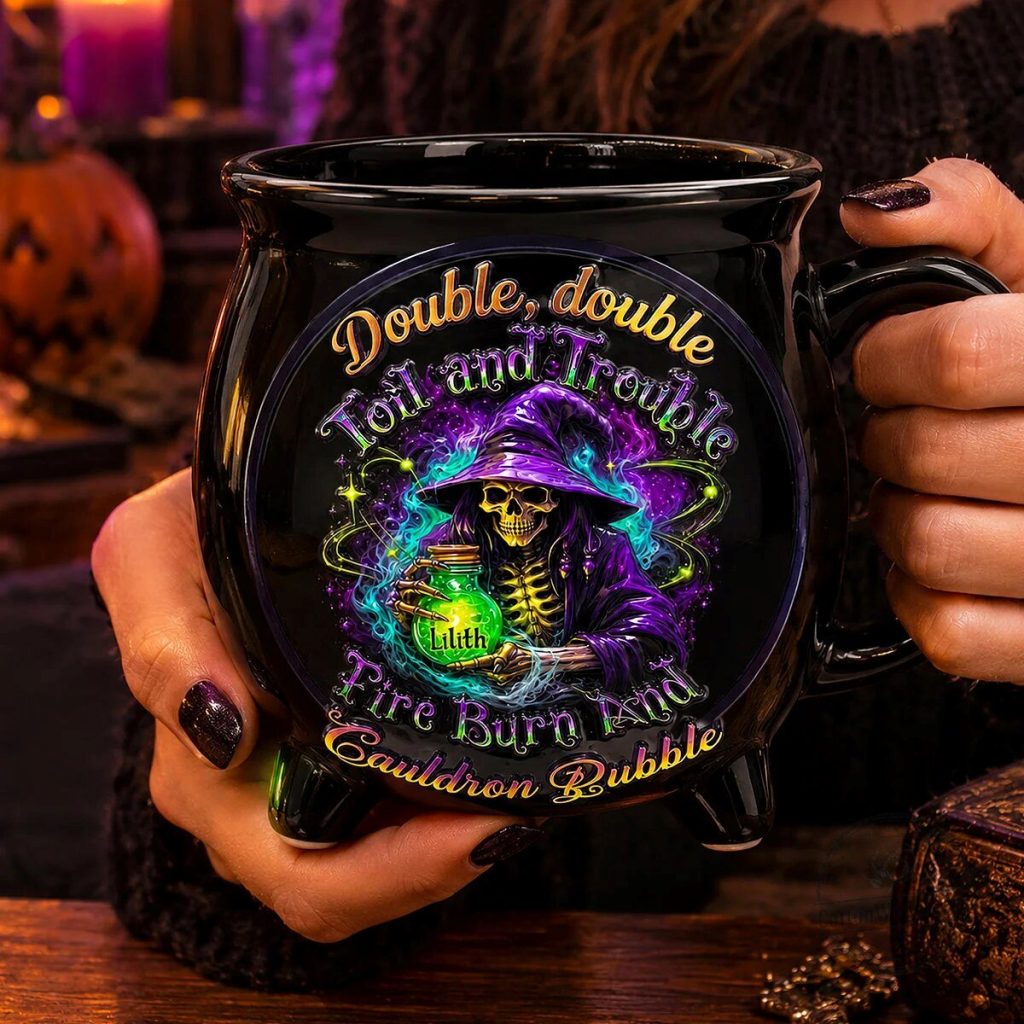 witchy-skeleton-cauldron-mug-halloween-witch-lover-gift-double-double-toil-and-trouble-featured Witchy Skeleton Cauldron Mug, Halloween Witch Lover Gift, Double Double Toil And Trouble