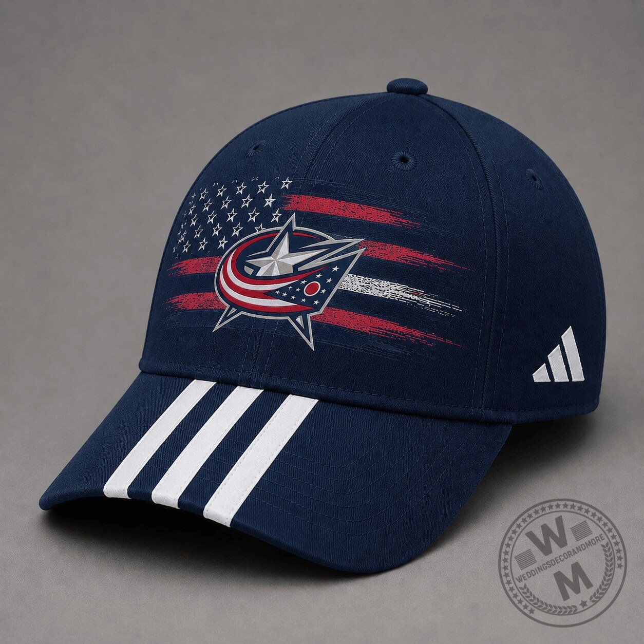 Columbus Blue Jackets National Hockey League American Flag Stripe Cap Hat
