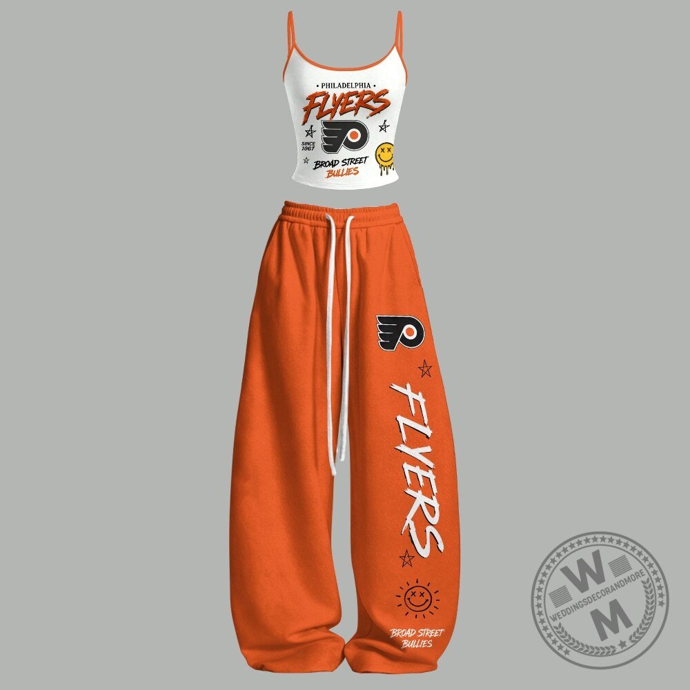 Philadelphia Flyers Broad Street Bullies Women's Two-Piece Tank Top and Pants Set