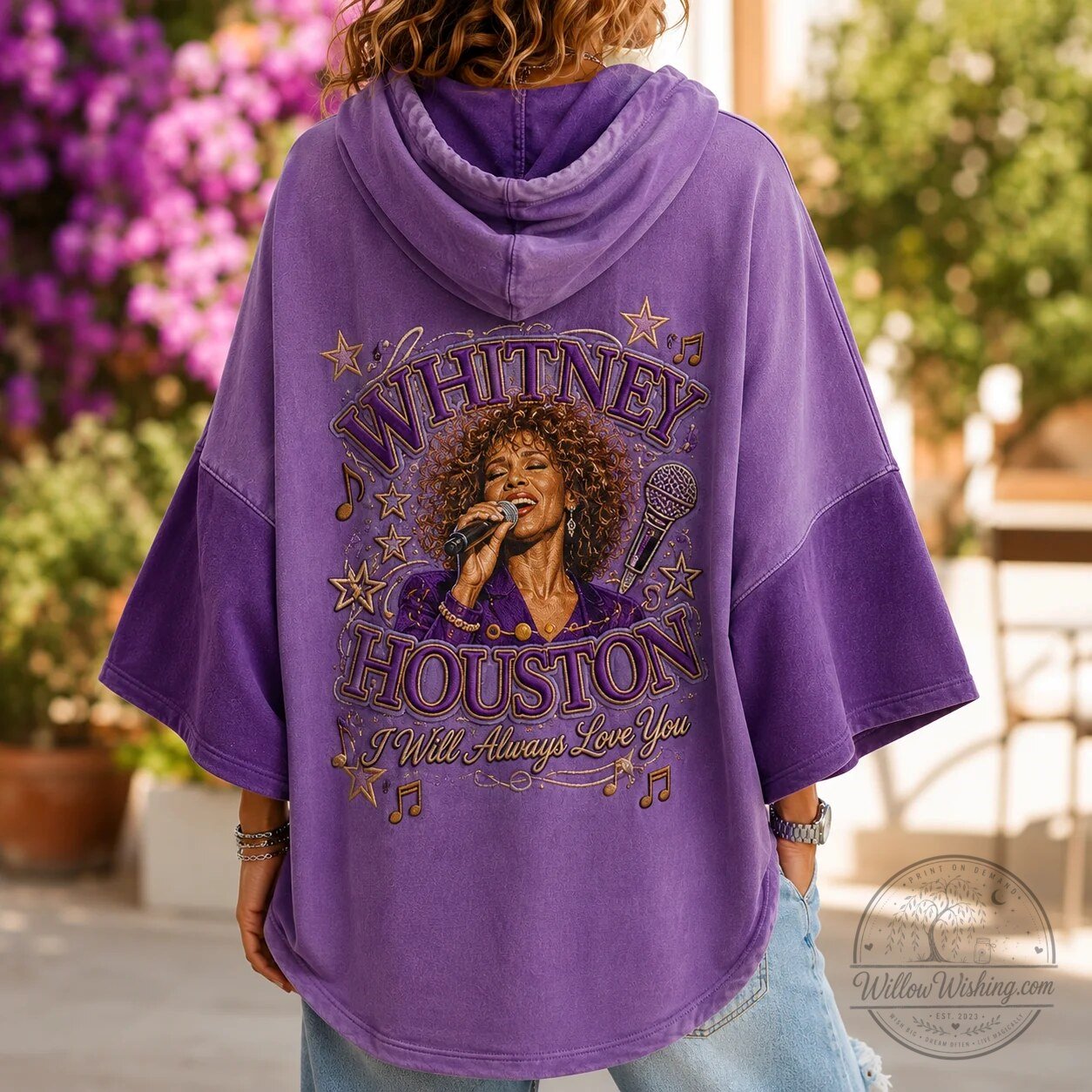 Whitney Houston I Wanna Dance With Somebody Purple Hoodie 7 Whitney Houston I Wanna Dance With Somebody Purple Hoodie